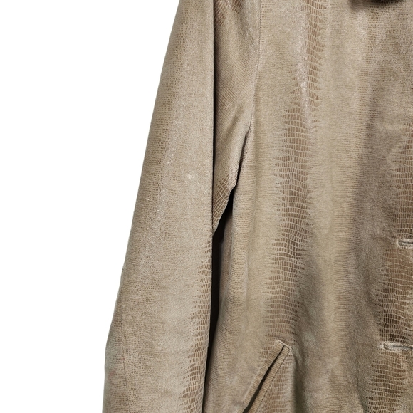 Vintage Adler Collection Leather Jacket Snakeskin Print Women's Size Medium - Picture 9 of 12